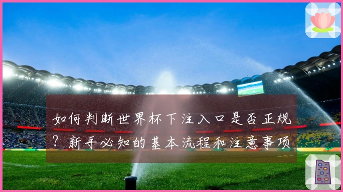 如何判断世界杯下注入口是否正规？新手必知的基本流程和注意事项